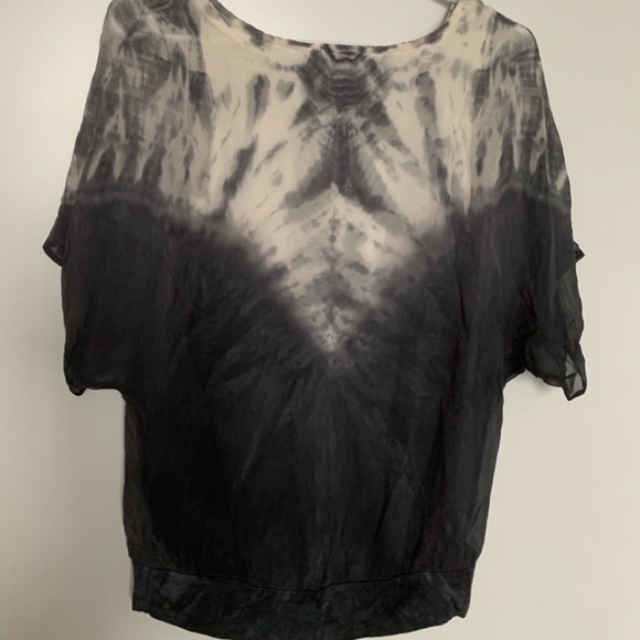Anthropologie 100% Silk Tie Dye Airy Blouse - Picture 6 of 11